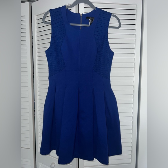 BCBG MaxAzria Cobalt Blue Size M Fit & Flare Short Dress - Picture 1 of 4